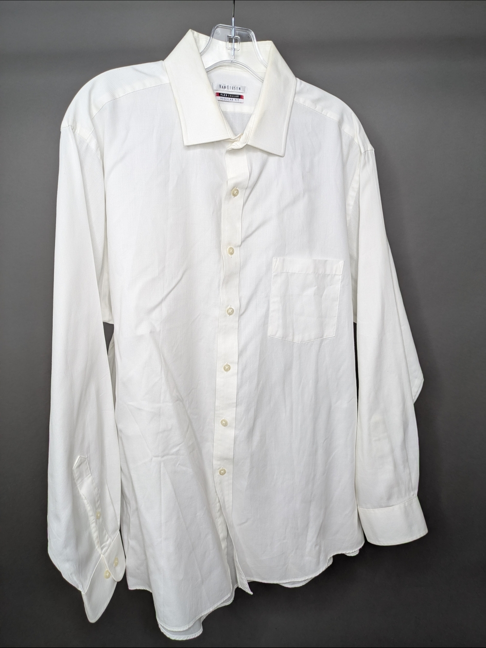 Van Heusen White Classic Button-Down Shirt